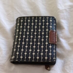 Fossil Black and White Wallet